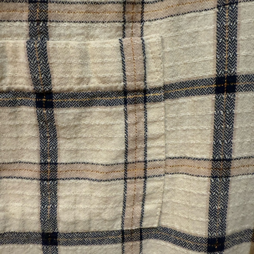 Pilcro Plaid Buttondown Shirt Women’s Size M - Picture 5 of 6